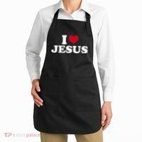 I Love Jesus  Apron thumb 2