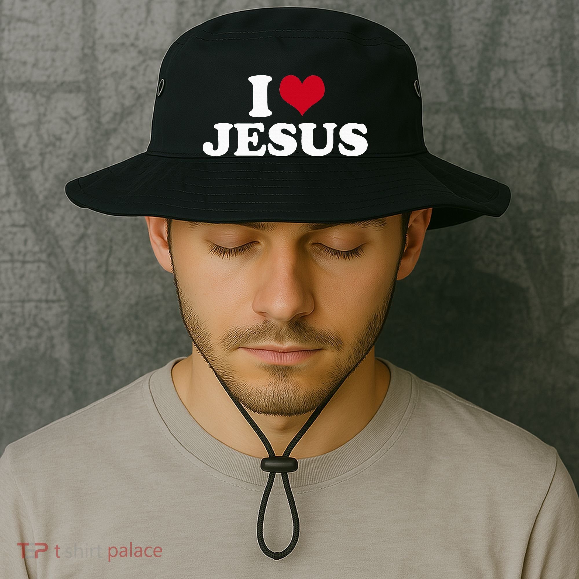 I Love Jesus  Bucket Hat