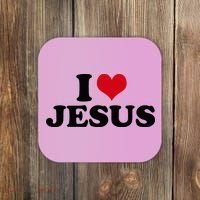 I Love Jesus Coaster thumb 0