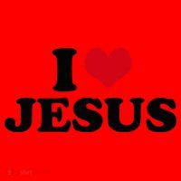 I Love Jesus Santa Hat thumb 1