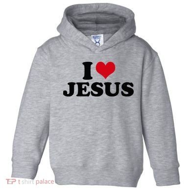I Love Jesus Toddler Hoodie