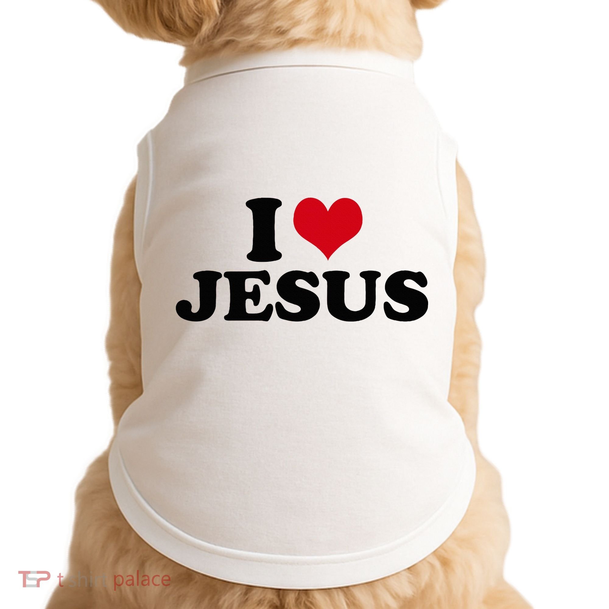 I Love Jesus Doggie Tank