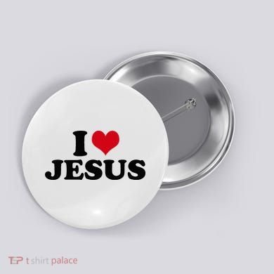 I Love Jesus Button