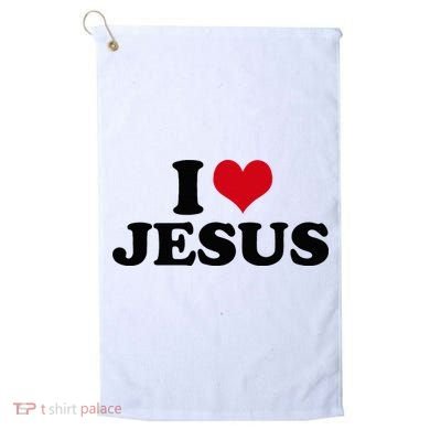 I Love Jesus Golf Towel