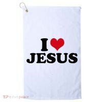 I Love Jesus Golf Towel thumb 0