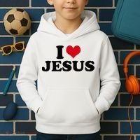 I Love Jesus Kids Hoodie thumb 2