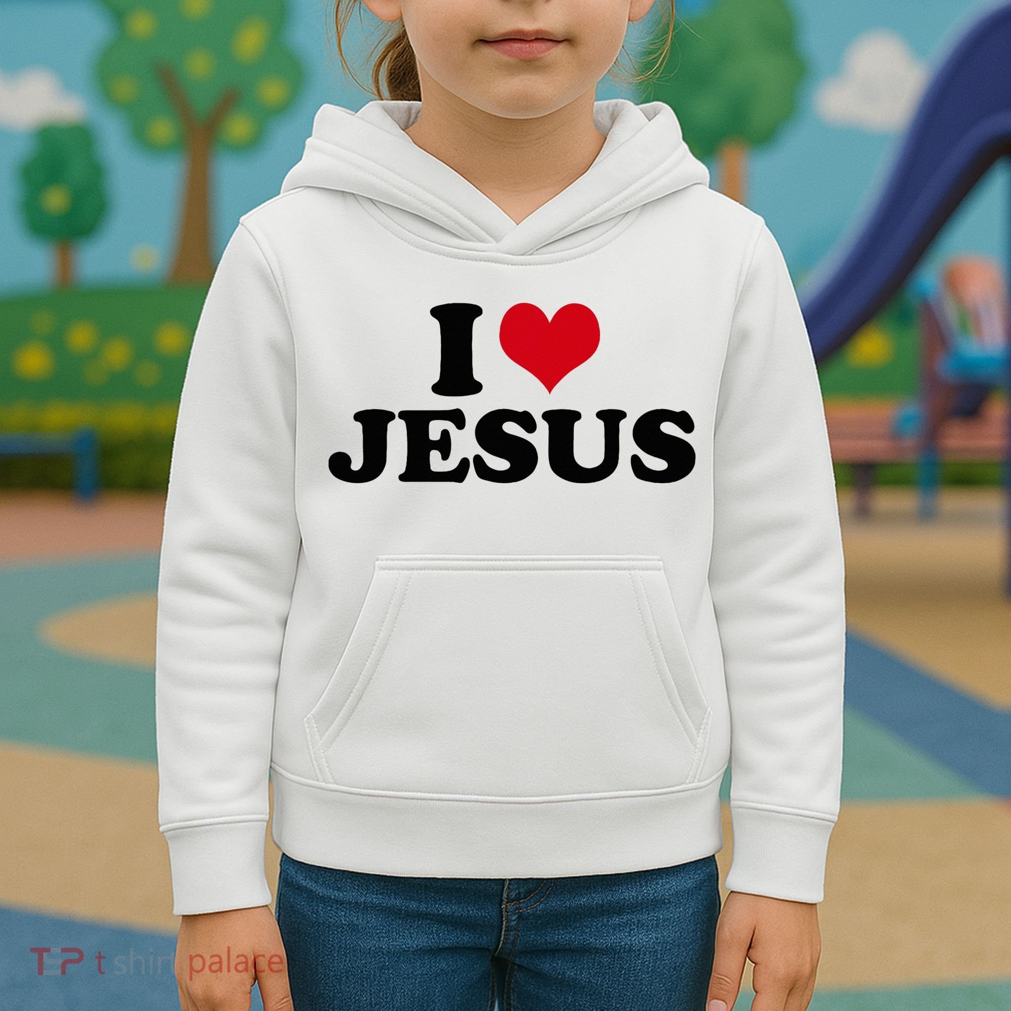 I Love Jesus Kids Hoodie