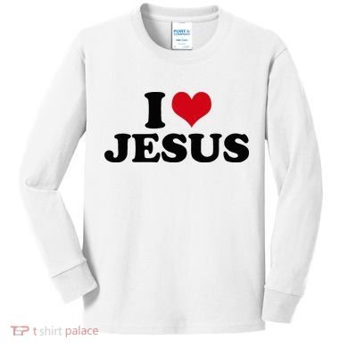 I Love Jesus Kids Long Sleeve Shirt