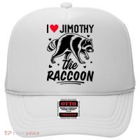 I Love Jimothy The Raccoon Funny Meme Gift Hat thumb 0