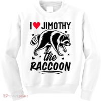 I Love Jimothy The Raccoon Funny Meme Gift Kids Sweatshirt thumb 0