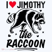 I Love Jimothy The Raccoon Funny Meme Gift Kids Hoodie thumb 5