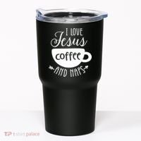 I Love Jesus Coffee And Naps Tumbler thumb 0