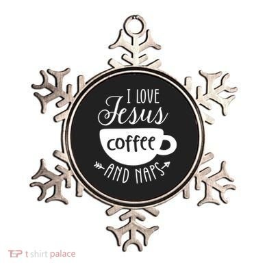 I Love Jesus Coffee And Naps Ornament