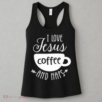 I Love Jesus Coffee And Naps Women's Tank Top thumb 3