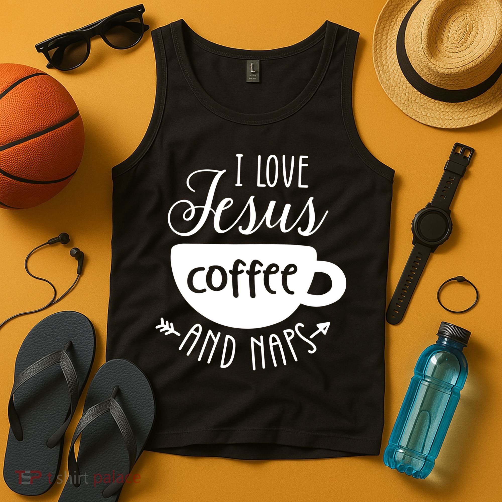 I Love Jesus Coffee And Naps Tank Top