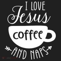 I Love Jesus Coffee And Naps Golf Towel thumb 3