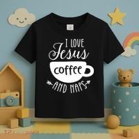 I Love Jesus Coffee And Naps Toddler T-Shirt thumb 3