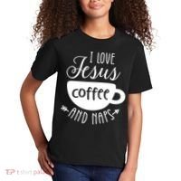 I Love Jesus Coffee And Naps Kids T-Shirt thumb 2