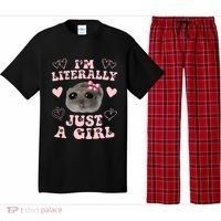 Im Literally Just A Girl Sad Hamster Meme Pajama Set thumb 0