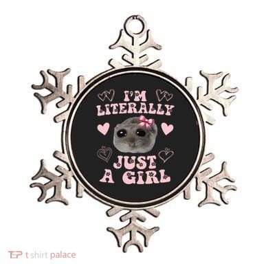 Im Literally Just A Girl Sad Hamster Meme Ornament