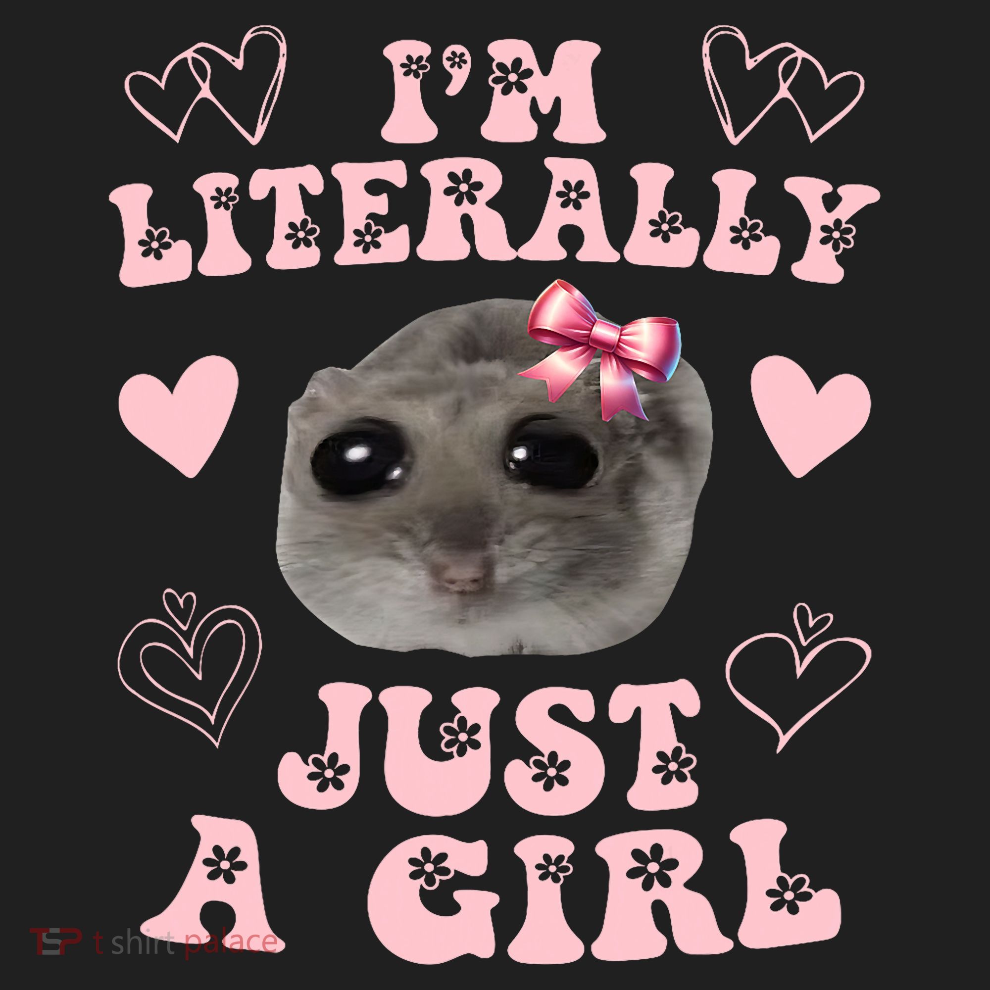 Im Literally Just A Girl Sad Hamster Meme Hat