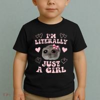 Im Literally Just A Girl Sad Hamster Meme Toddler T-Shirt thumb 2