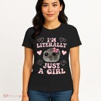 Im Literally Just A Girl Sad Hamster Meme Women's T-Shirt thumb 4