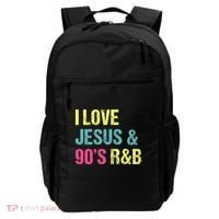 I Love Jesus And 90s R&B Rnb Music Lover Backpack thumb 0