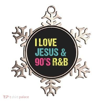 I Love Jesus And 90s R&B Rnb Music Lover Ornament