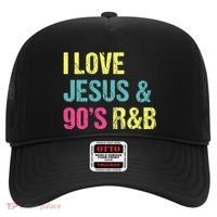 I Love Jesus And 90s R&B Rnb Music Lover Hat thumb 0