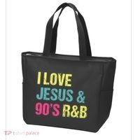 I Love Jesus And 90s R&B Rnb Music Lover Tote Bag thumb 3