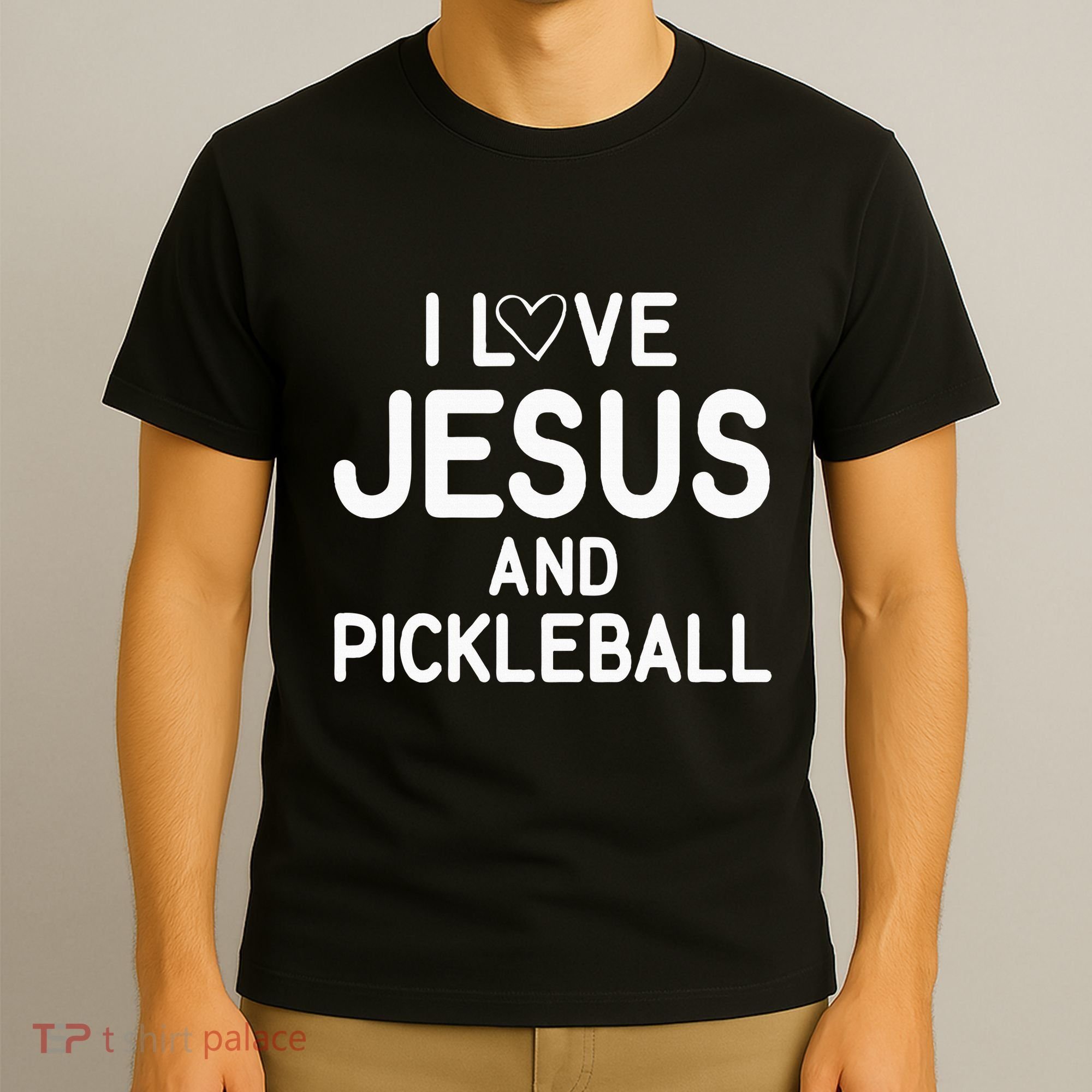 I Love Jesus And Pickleball Funny Jokes Sarcastic T-Shirt