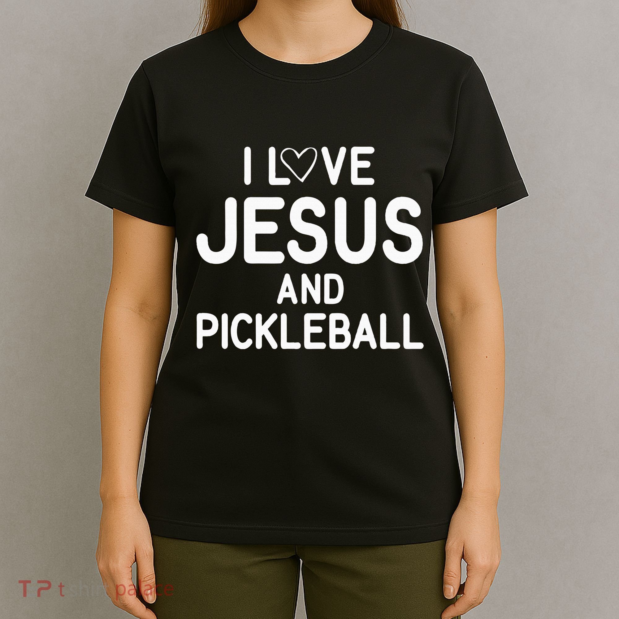 I Love Jesus And Pickleball Funny Jokes Sarcastic T-Shirt