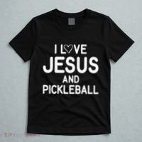 I Love Jesus And Pickleball Funny Jokes Sarcastic T-Shirt thumb 5