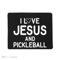 I Love Jesus And Pickleball Funny Jokes Sarcastic Mousepad thumb 0