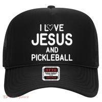 I Love Jesus And Pickleball Funny Jokes Sarcastic Hat thumb 0