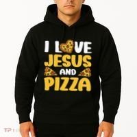 I Love Jesus And Pizza Hoodie thumb 2