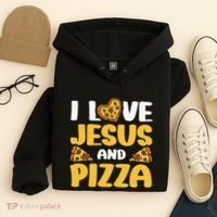 I Love Jesus And Pizza Hoodie thumb 4