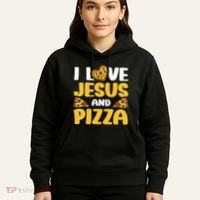I Love Jesus And Pizza Hoodie thumb 5
