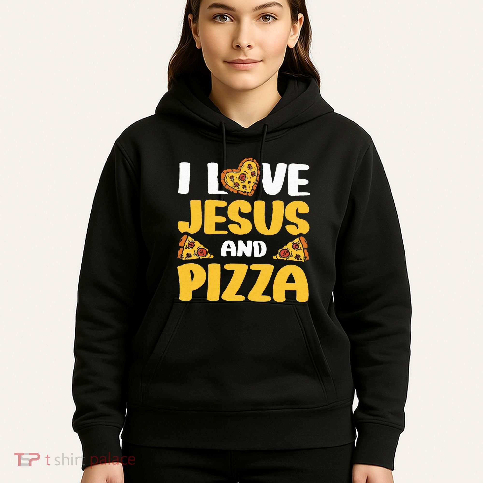 I Love Jesus And Pizza Hoodie