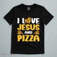 I Love Jesus And Pizza T-Shirt thumb 5