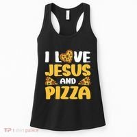 I Love Jesus And Pizza Women's Tank Top thumb 0