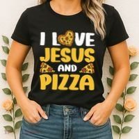 I Love Jesus And Pizza Women's T-Shirt thumb 2