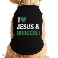 I Love Jesus And Broccoli Lover Funny Vegetable Veggies Food Doggie Tank thumb 0