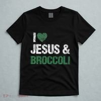 I Love Jesus And Broccoli Lover Funny Vegetable Veggies Food T-Shirt thumb 5