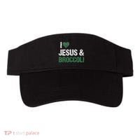 I Love Jesus And Broccoli Lover Funny Vegetable Veggies Food Visor thumb 0