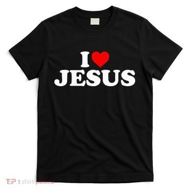 I Love Jesus - Heart  T-Shirt