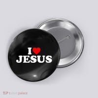 I Love Jesus - Heart  Button thumb 0