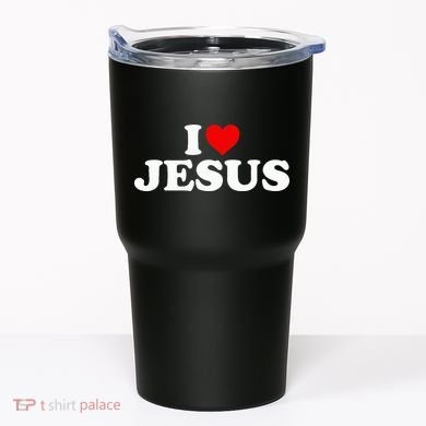 I Love Jesus - Heart  Tumbler