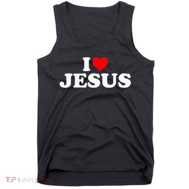 I Love Jesus - Heart  Tank Top